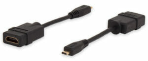 Adattatore da Micro HDMI ad HDMI, da Micro HDMI tipo D maschio ad HDMI tipo A femmina
