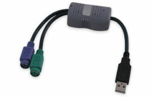 Convertitore da PS2 a USB, per collegare una tastiera e un mouse PS2 alla porta USB di un computer