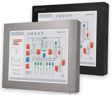 Monitor industriali da 17" per montaggio universale e touchscreen rugged, fully enclosed, IP65/IP66
