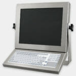 Tastiera a corsa breve IP65/IP66 per montaggio su monitor con touchpad, montata su monitor per montaggio universale