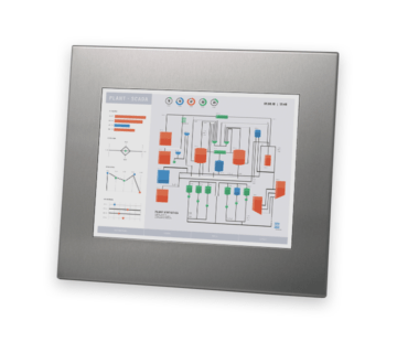 Monitor industriali da 12" per montaggio a pannello e touchscreen rugged IP65/IP66